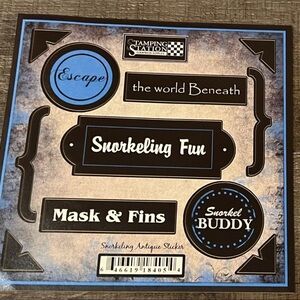 💞 New Snorkeling Scrapbook Craft Stickers